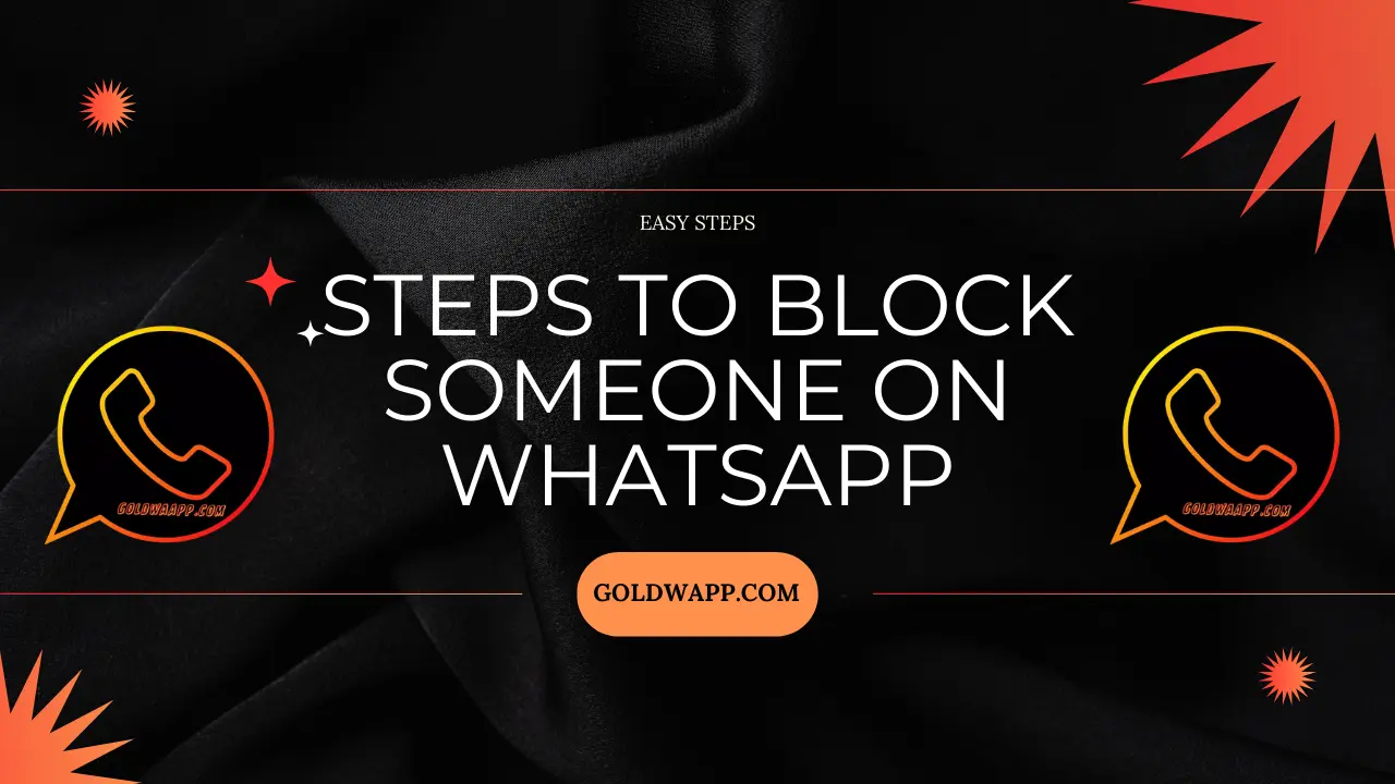 STEPS TO BLOCK SOMEONE ON WHATSAPP