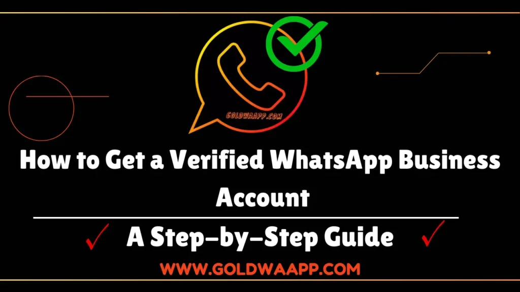 How to get verified whatsapp business account